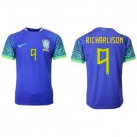 Billiga Brasilien Richarlison #9 Borta fotbollskläder VM 2022 Kortärmad